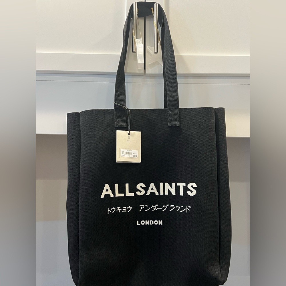 AllSaints Black Izzy Tote